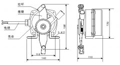 卓信營(yíng)銷XLLS-I、XLLS-II防爆雙向拉繩開關(guān)輸送機(jī)保護(hù)拉繩開關(guān)